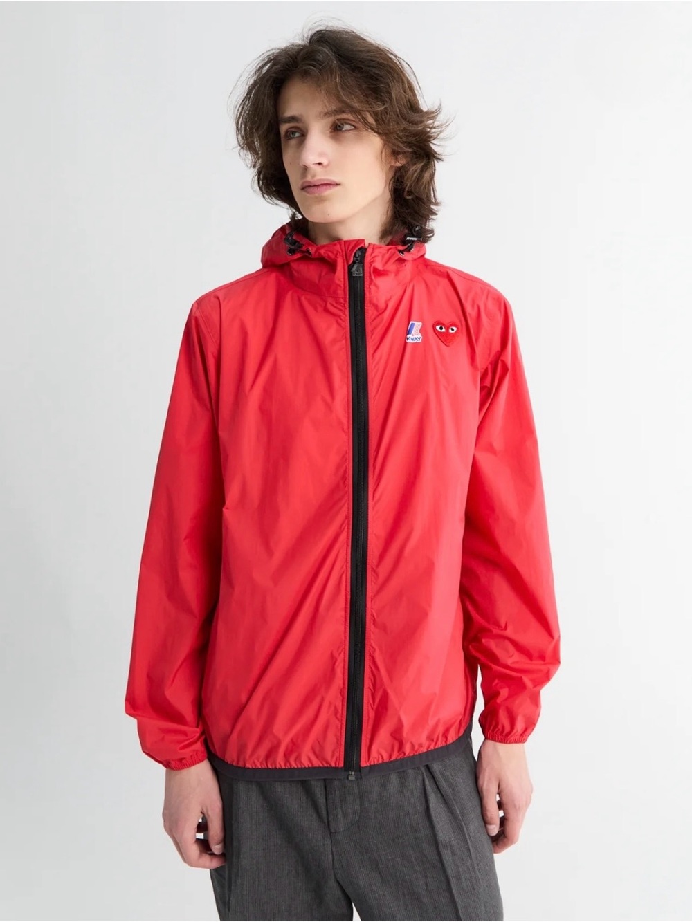 Comme Des Garçon x K-way Unisex Packable Windbreaker Jacket